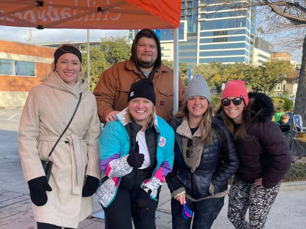 Cheer on the runners at our hoopla station